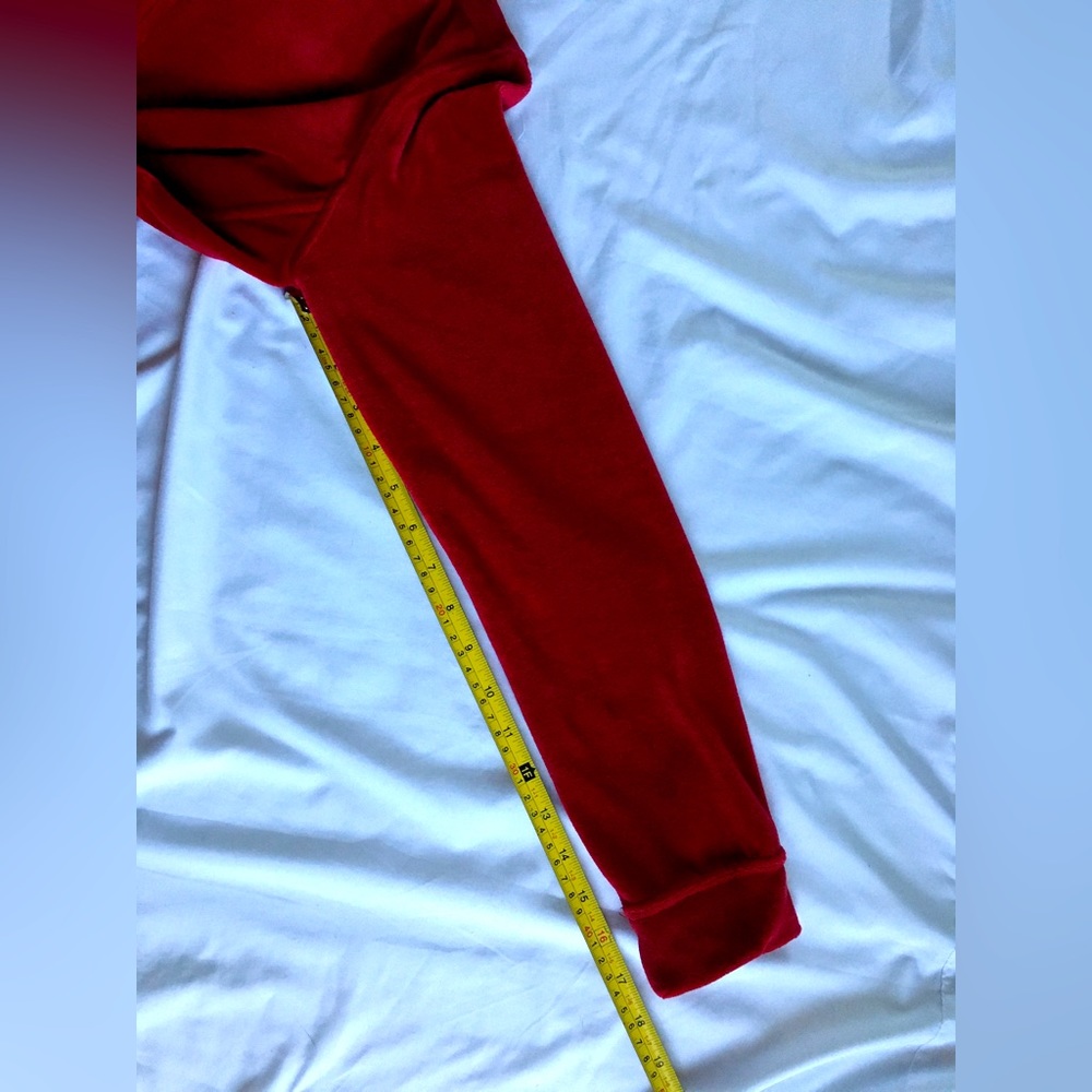 Y2k EUC Express red velour track suit set, size S, worn 3x. - Picture 16 of 16